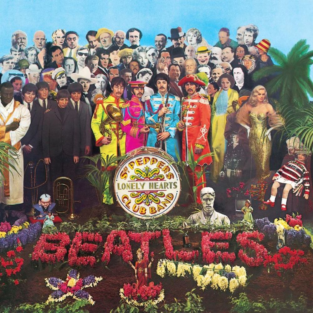 Sgt. Pepper's Lonely Hearts Club Band album cover, The Beatles