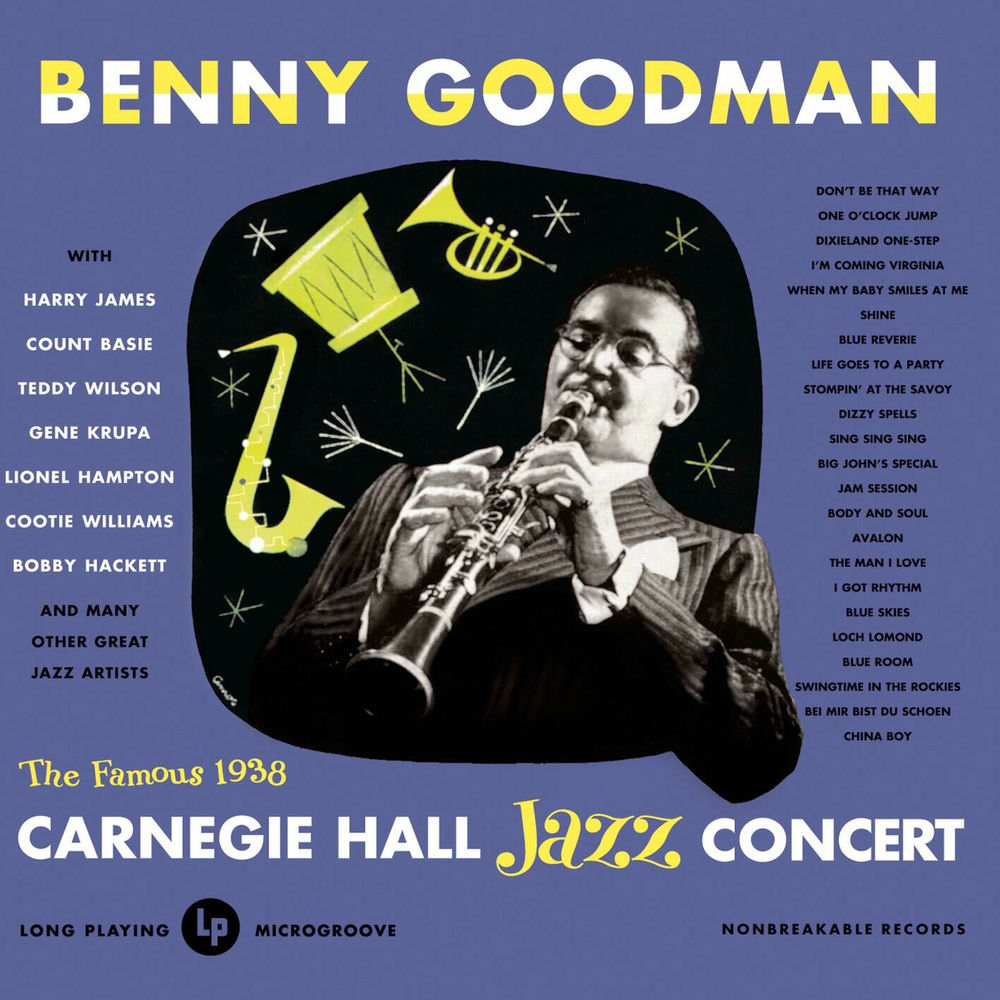 Carnegie Hall, 1938 album cover, Benny Goodman