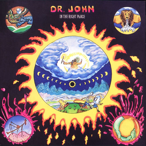 In the Right Place album cover, Dr. John